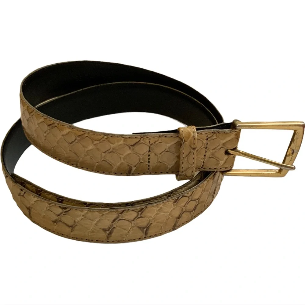 Vintage Genuine Serpi Snake skin Belt 32 S/M